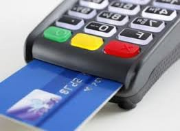 Point of sale terminal & credit card