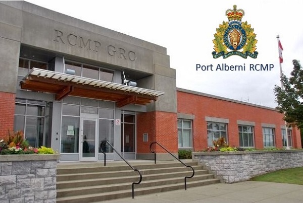 The Port Alberni RCMP detachment with RCMP crest in the top right corner