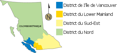 map of BC with district borders